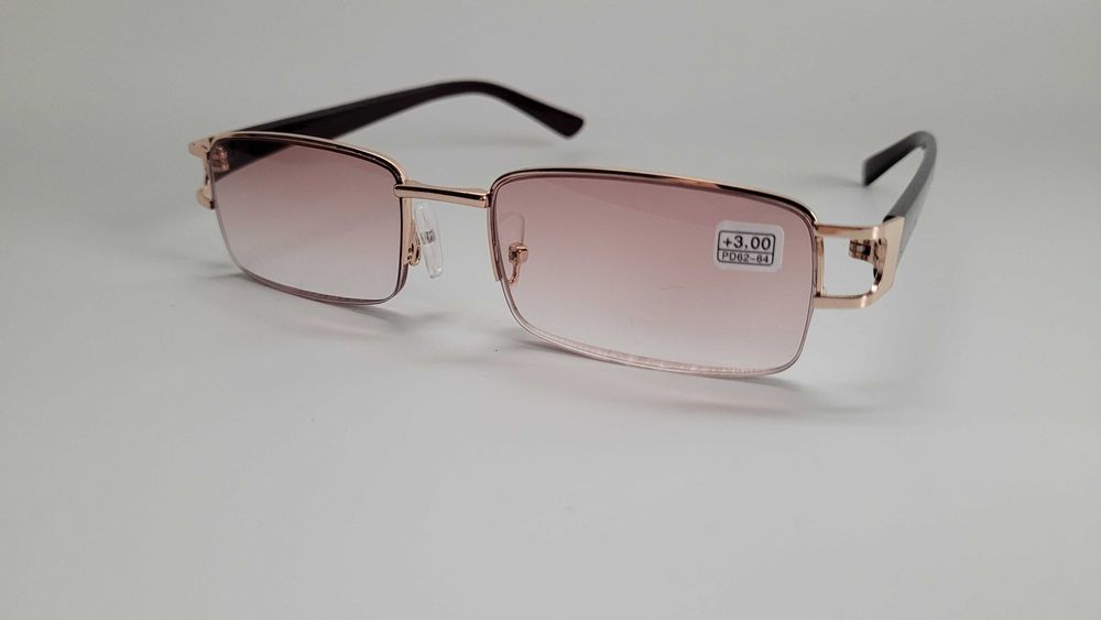 Очки для зрения полуоправа с тонировкой