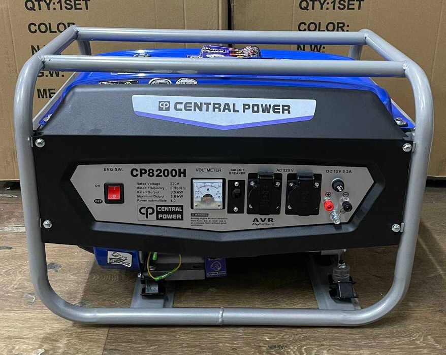 Генератор бензиновый Central Power CP8200H (3,5-3,8 кВ AVR мідь)