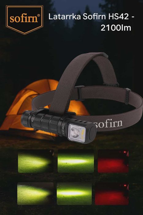 Latarka czołowa Sofirn HS42 2100 lm USB-C – mocna latarka LED