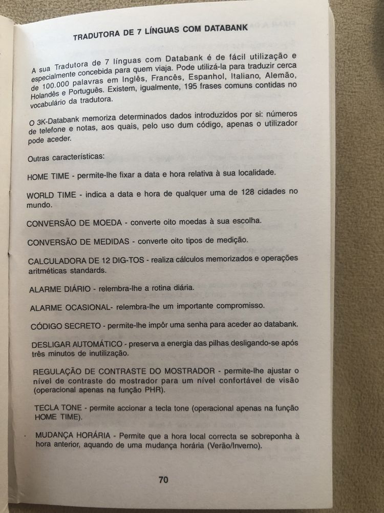 Tradutora electrónica NOVA