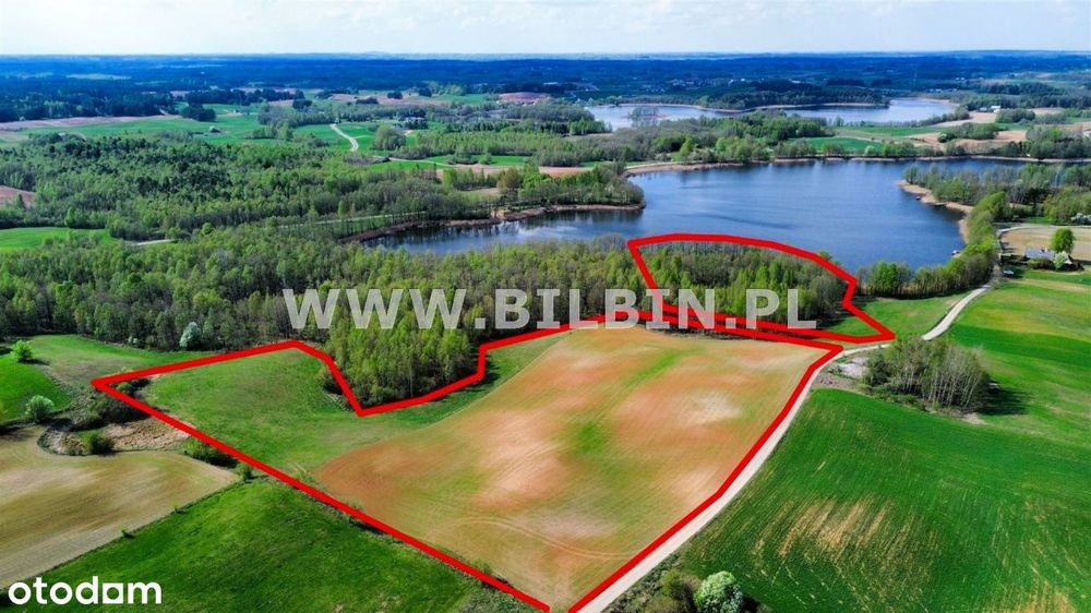 Działka z linią brzegową do jeziora Boczniel !
