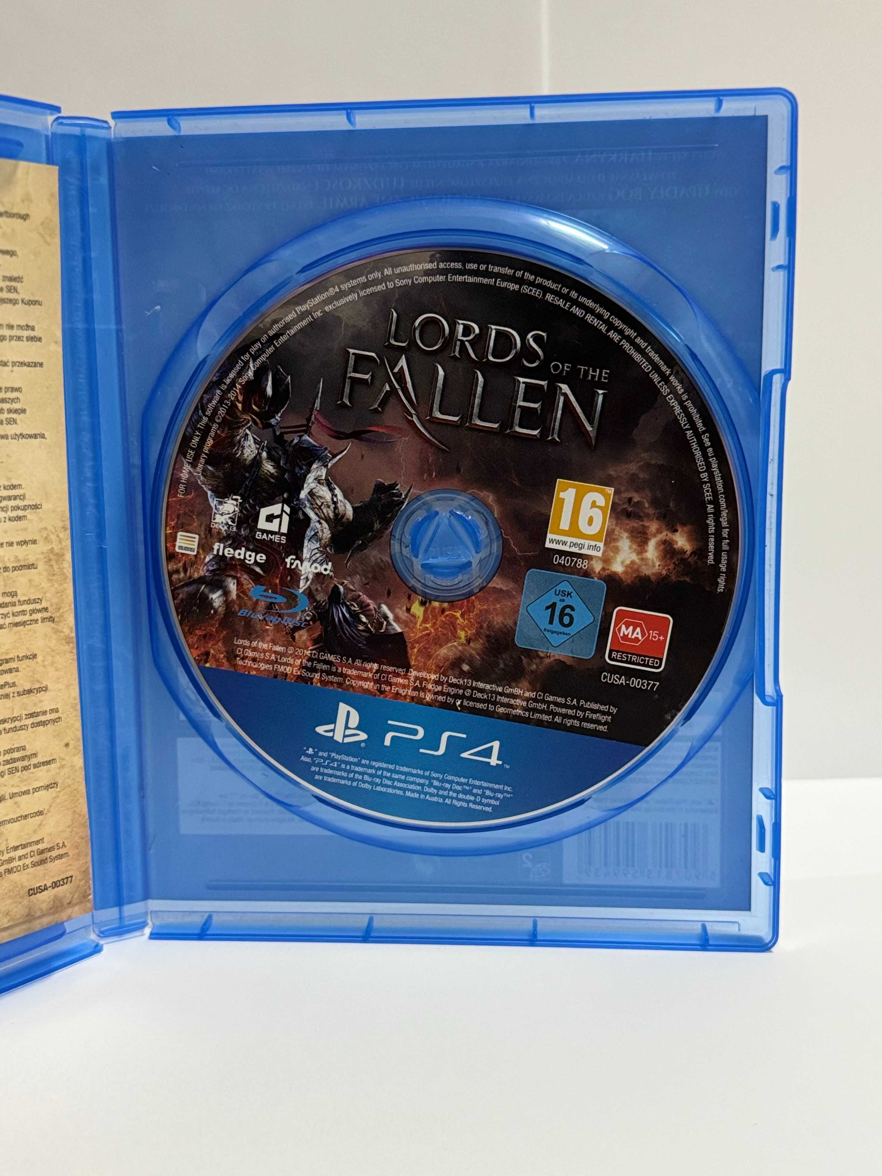Gra Lords of The Fallen na PS4, POLSKA WERSJA NAPISY, bdb stan!