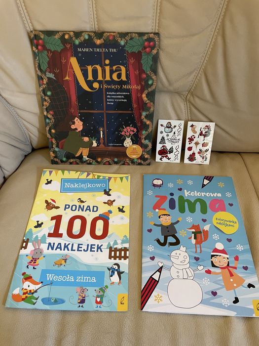 Zestaw książeczki świąteczne na Mikołajki na Boże Narodzenie dla dziec