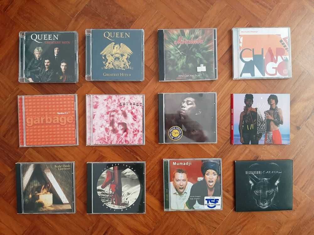 CDs em óptimo estado: Pop, Rock, Electrónica, Música Portuguesa