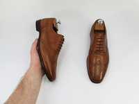 Коричневі туфлі броги BURTON LONDON 40 41 25.5-26 см