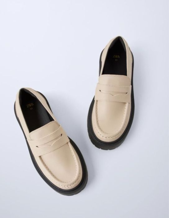 Zara зара лофери, туфлі.