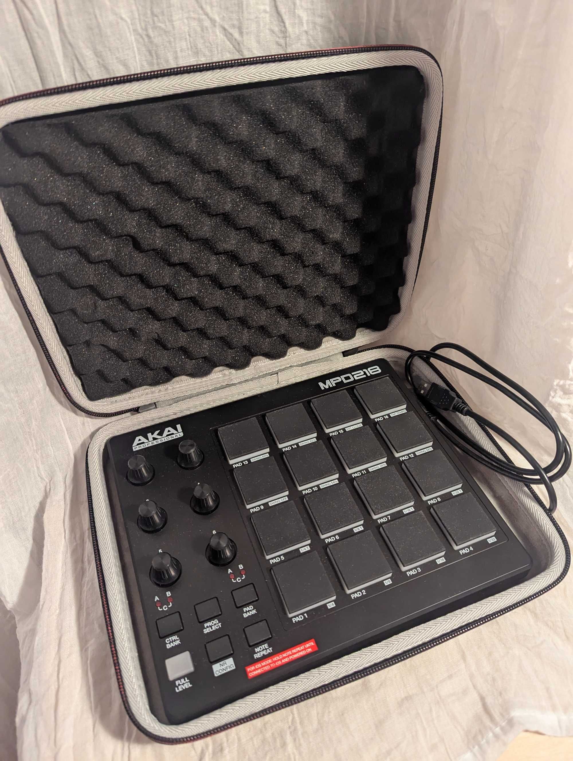 AKAI MPD 218 pady - kontroler MIDI + futerał + Ableton + gwarancja