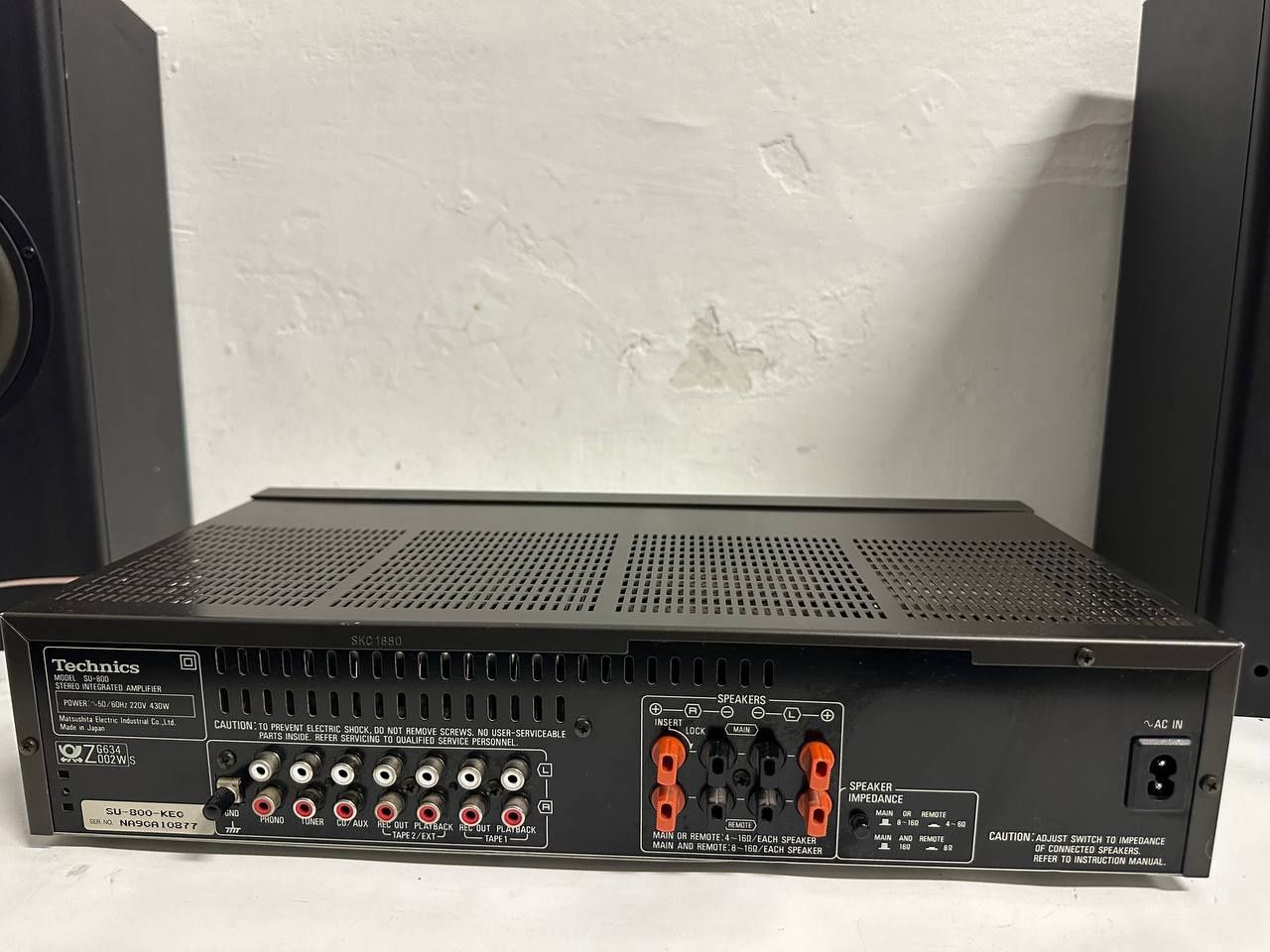 Wzmacniacz stereo Technics SU-800, 2 *80 Watt, Japan
