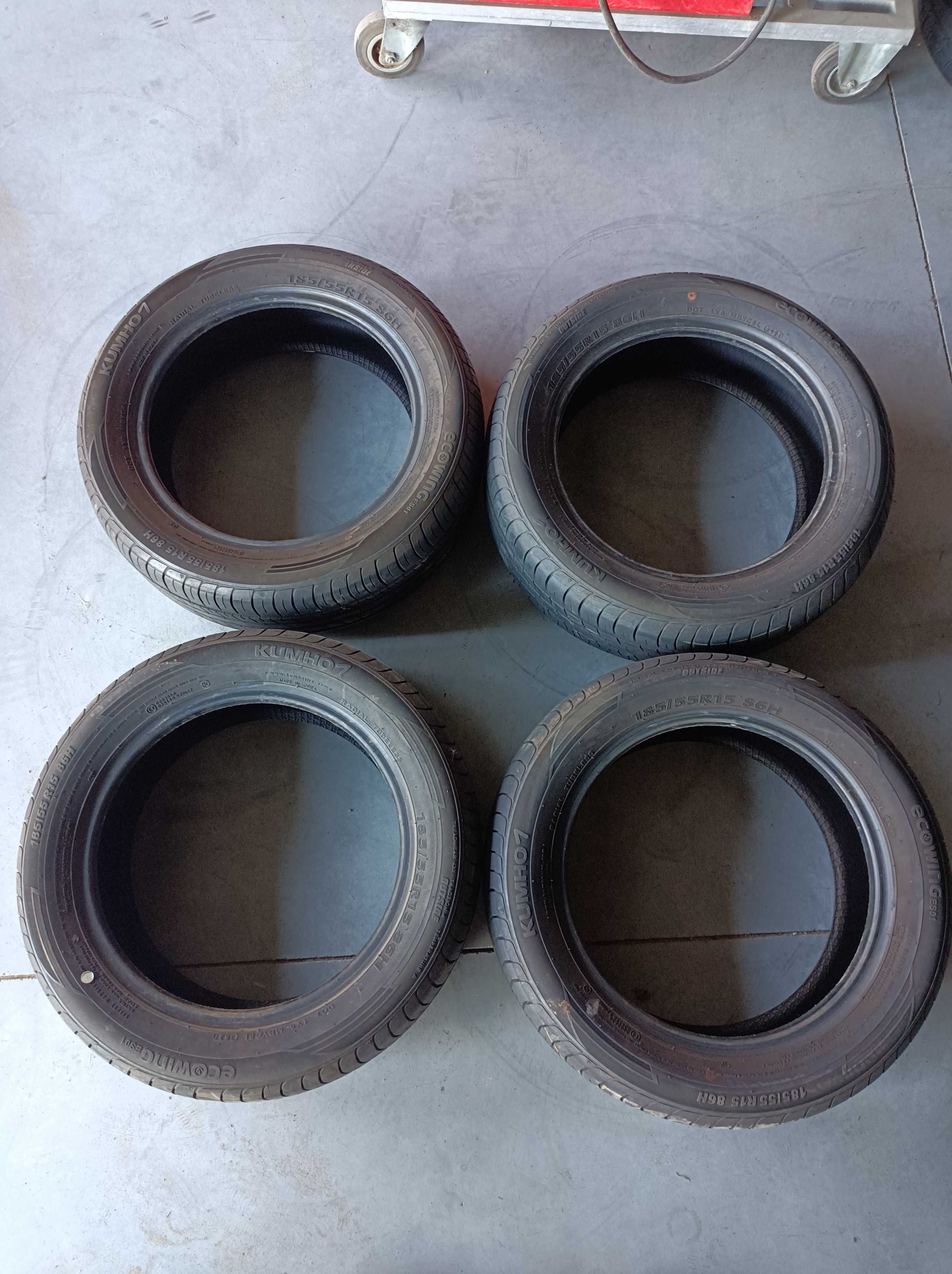 4x Opony kumho letnie 185/55/15 2021 okazja