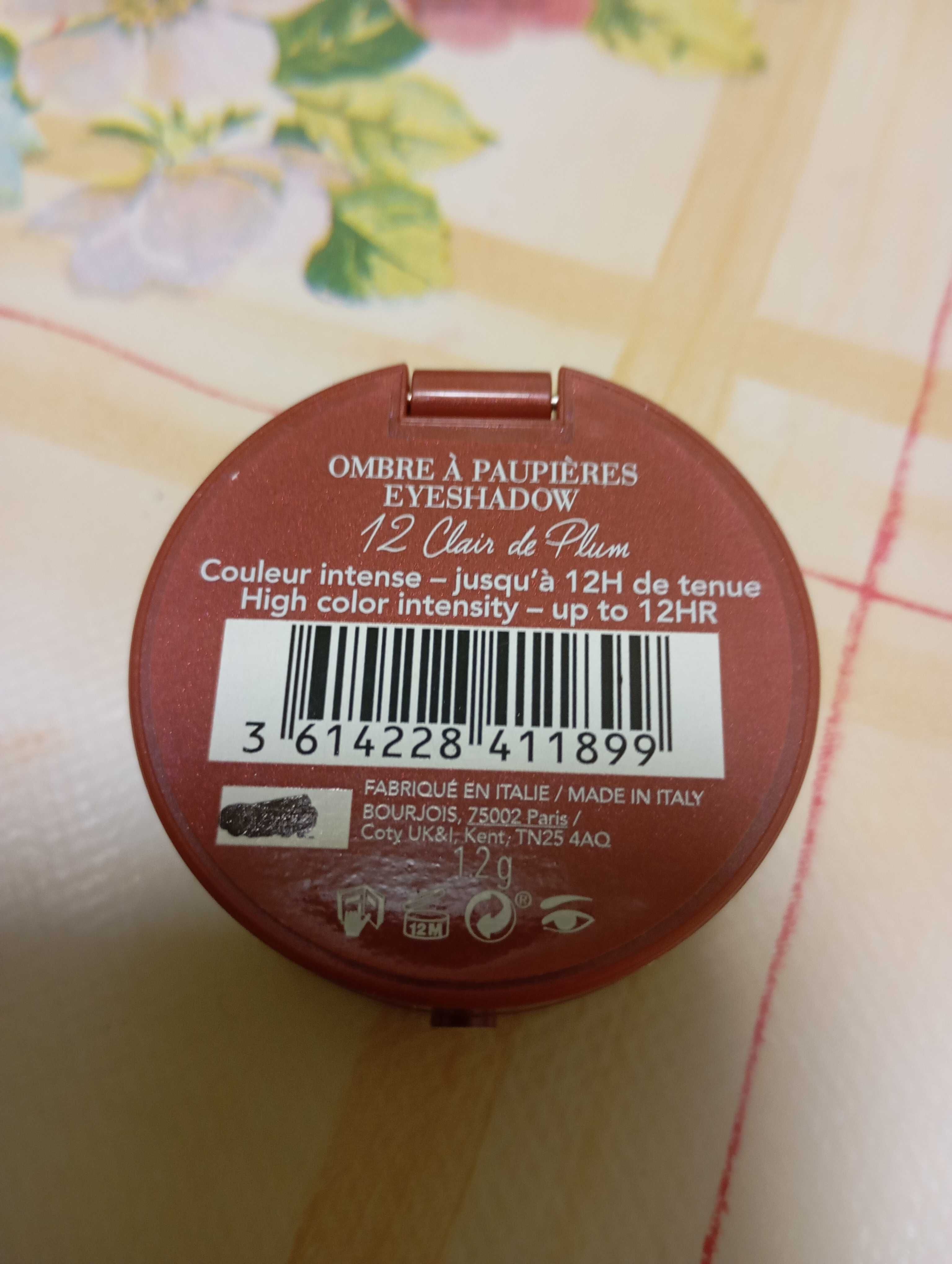 Bourjois Cień do powiek Mono Little Round Pot 012 Clair de Plum 1,7g