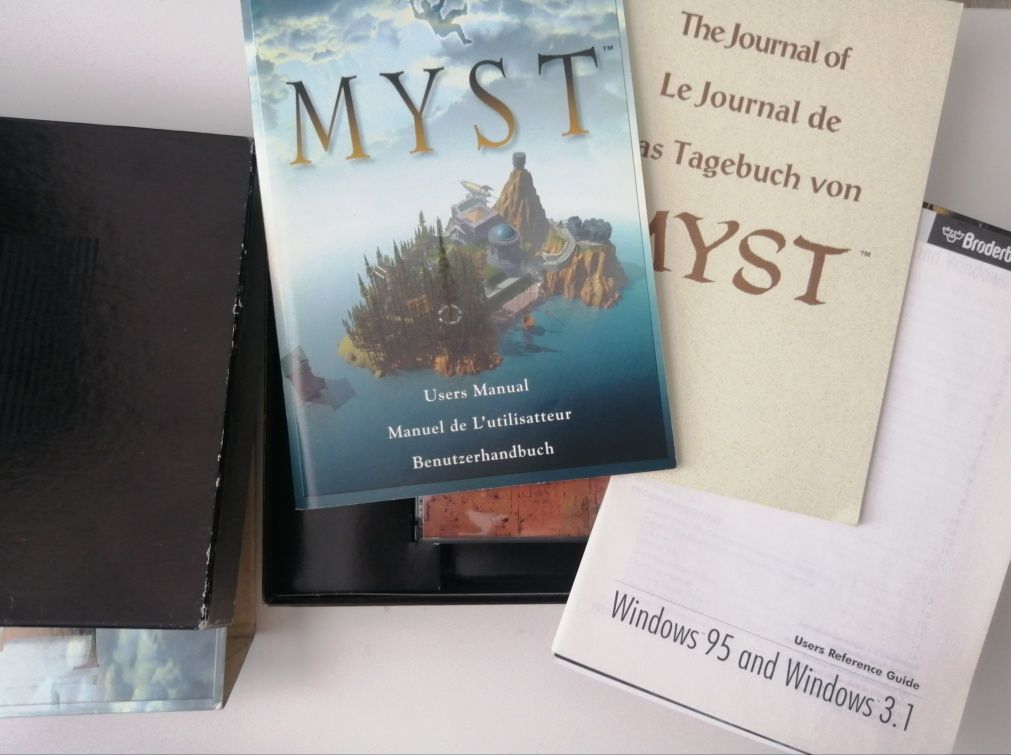 "MYST" + "RIVER" sequel gra PC BIG BOX ang. RETRO