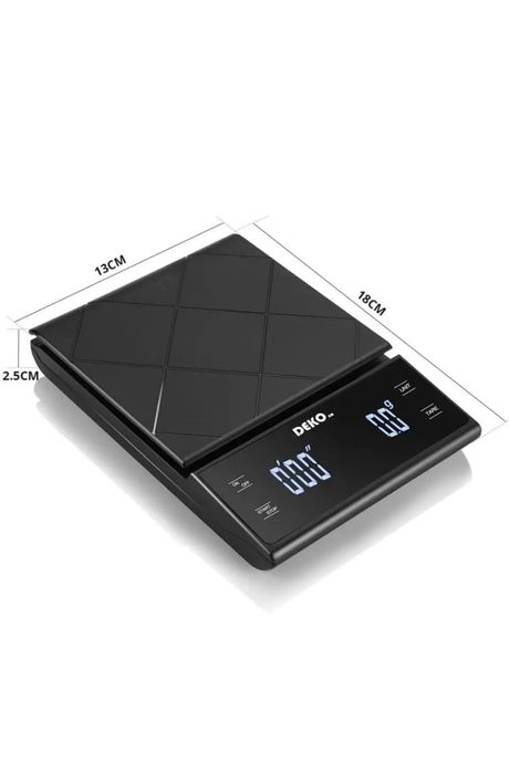 Кухонні ваги Deko, з таймером і гумовим ковриком