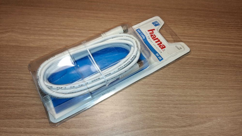 Kabel Antenowy - HAMA - Kabel Koncentryczny - DVB-T2 - 3 metry