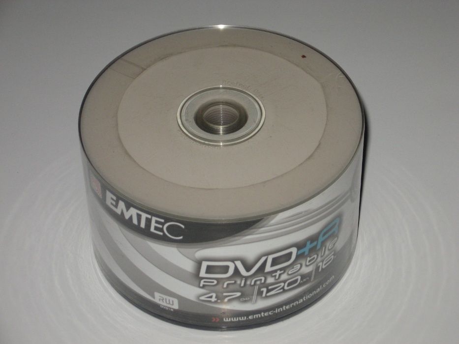 EMTEC 50 дисков DVD-R принтабельные.