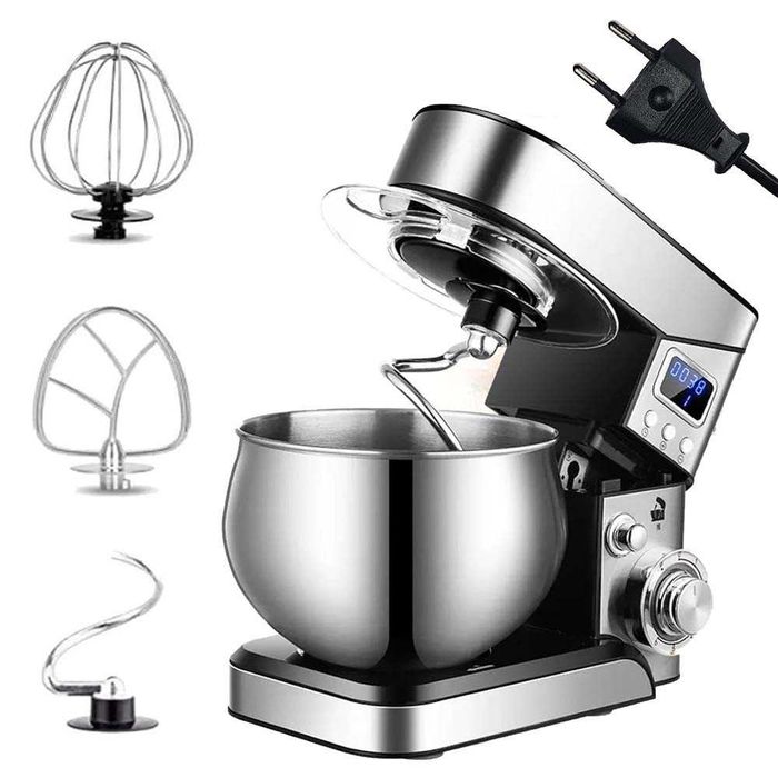 Міксер планетарний з чашею 6л, 4000Вт/ Кухонний тістоміс для дому