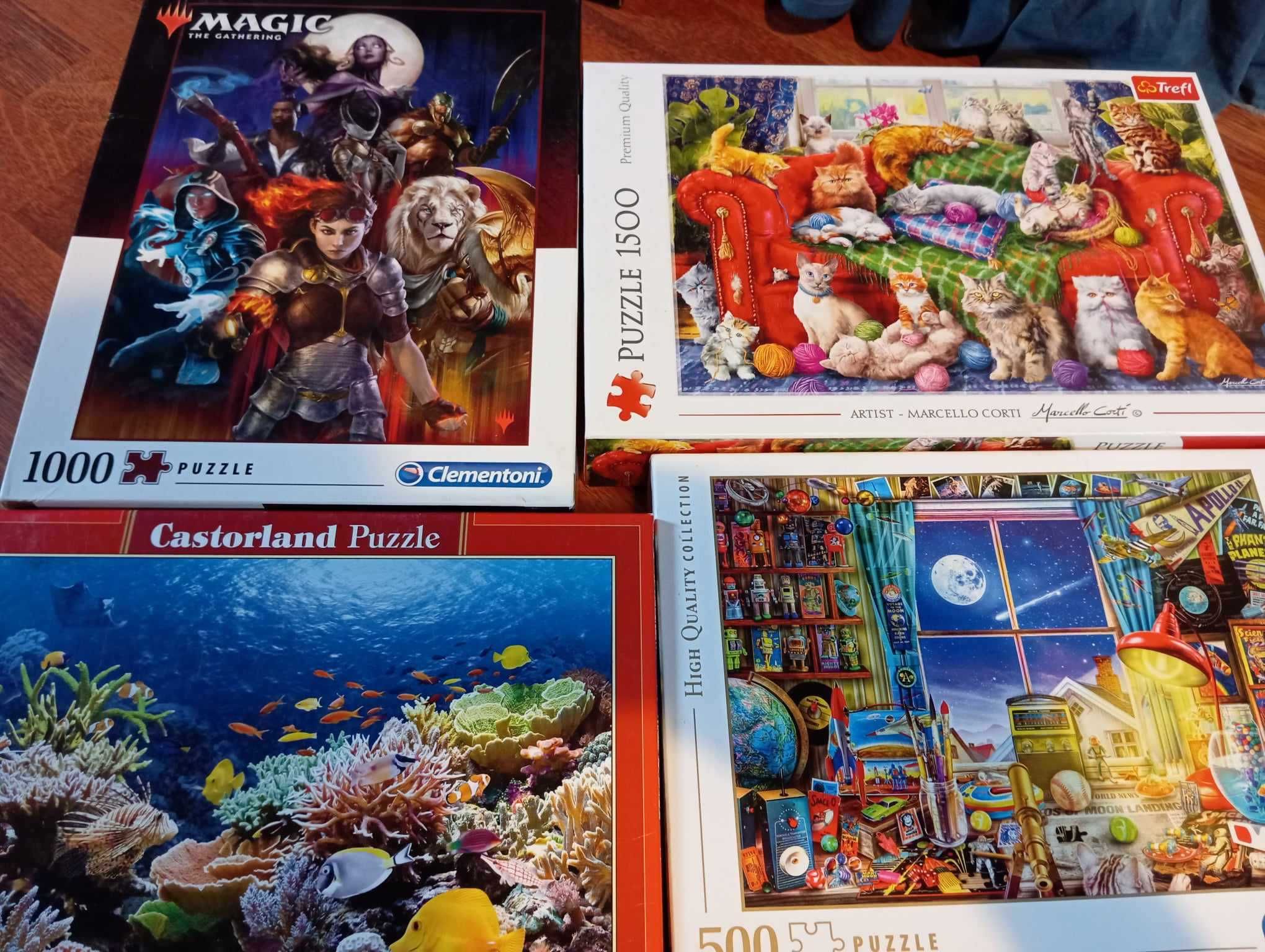Puzzle kompletne koty 1500