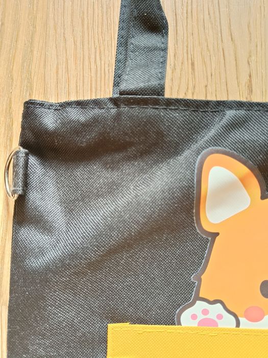 Шопер з собачкою | екосумка з принтом | сумка трансформер