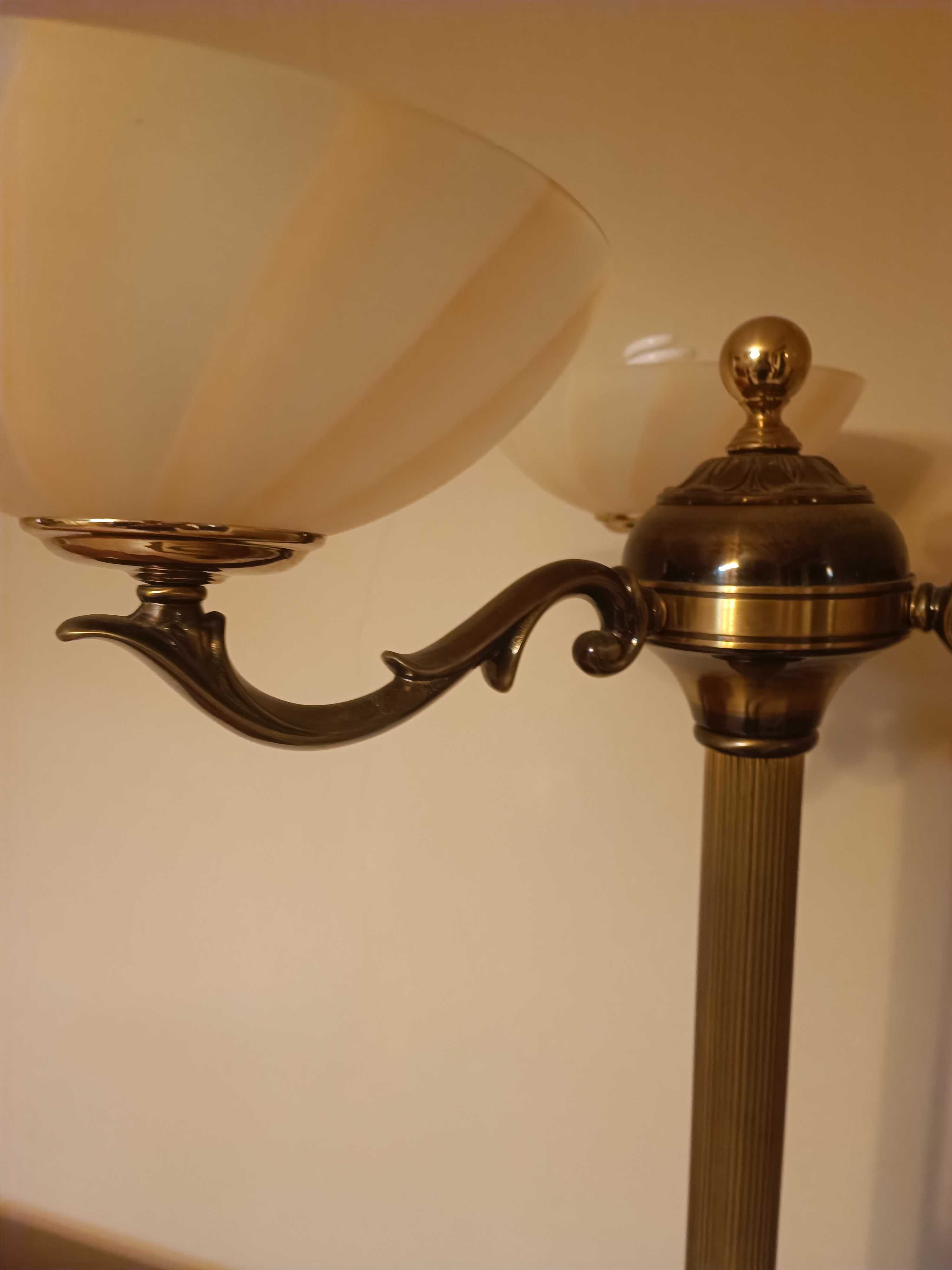 Lampa stylowa stojąca włoska - mosiądz