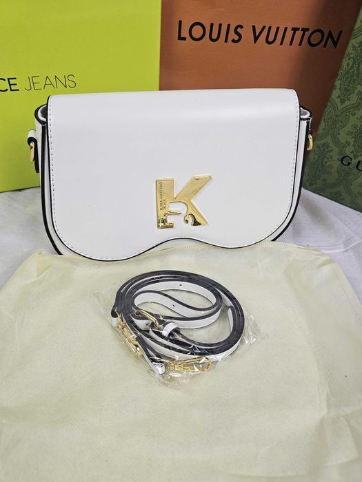 Torba biznesowa Torebka damska Karl Lagerfeld biała kuferek nowa HIT