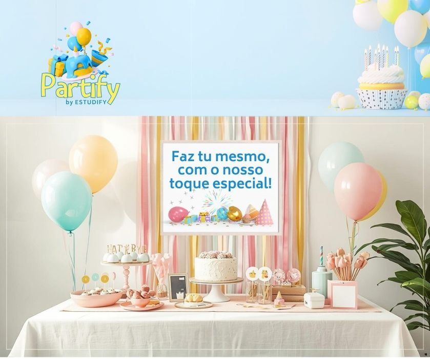 Decore a sua festa em casa –decoração personalizada e fácil de montar!