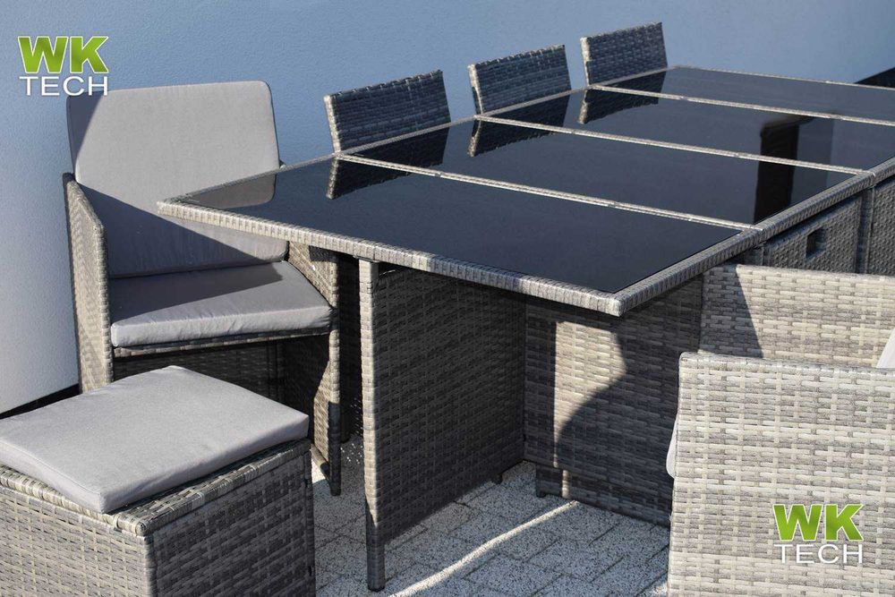 Meble ogrodowe PREMIUM 12 osób NOWE zestaw mebli ogrodowych pokrowiec