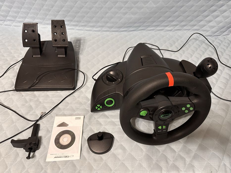 Ігрове кермо Esperanza Nitro EGW102 з педалями та коробкою передач