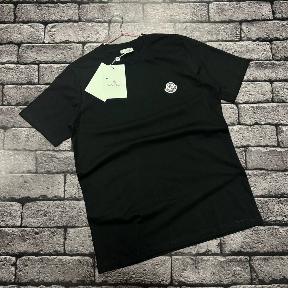 NEW SEASON| Чоловіча футболка Moncler| S-XXL| чорний| якість-LUX
