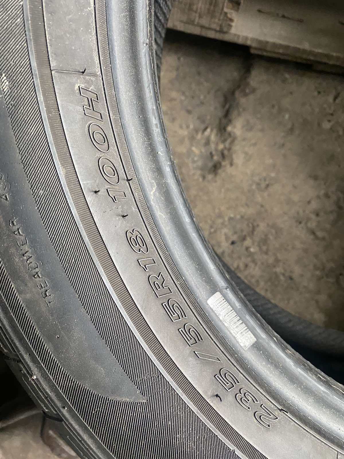 235.55.18 Hankook 2шт лето БУ склад шины резина из Европы 55 R18