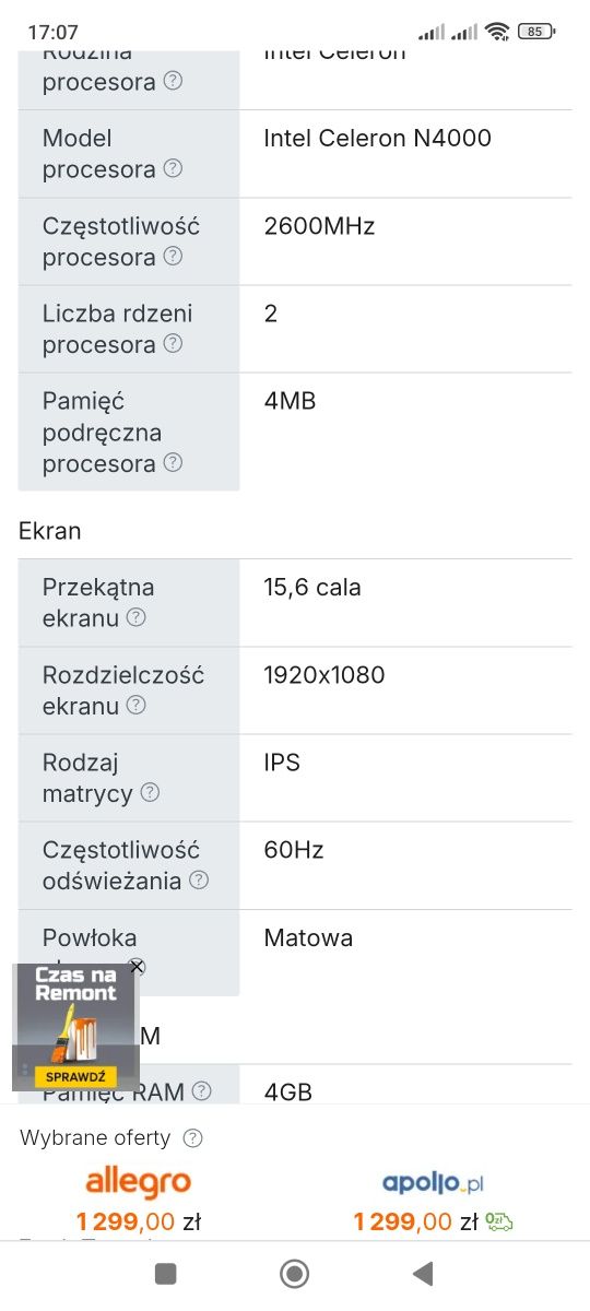 Laptop ASUS F543MA-DM695T