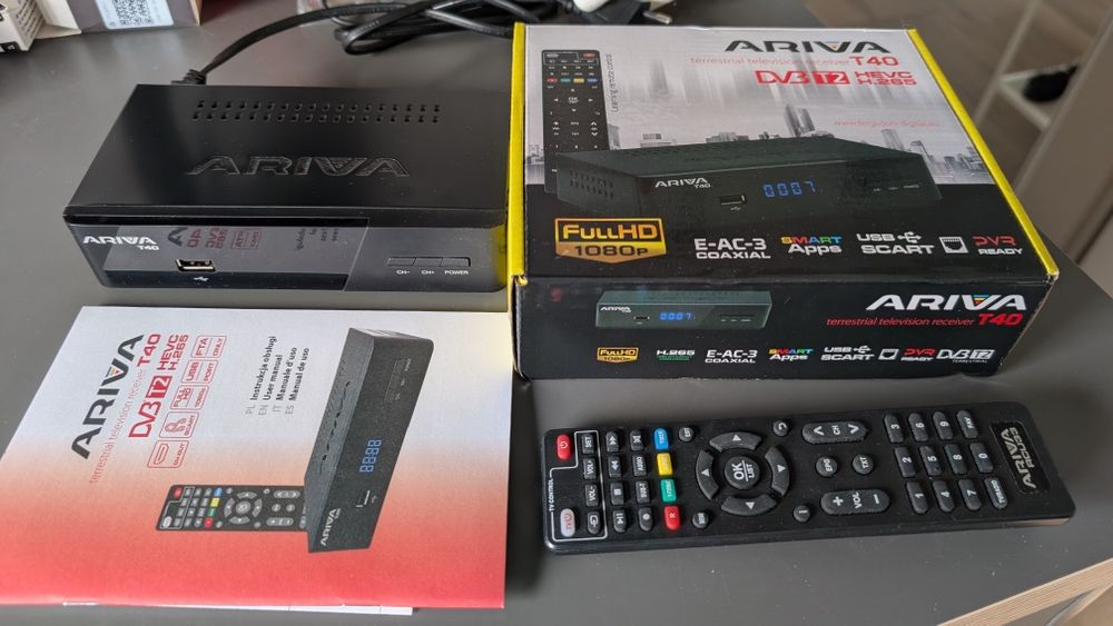 Tuner dekoder DVB-T2 Ariva T40