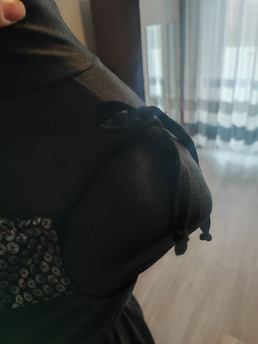 Sukienka MIDI z bolerkiem vintage lata 70.80.