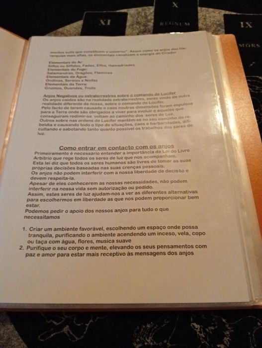 Tarot dos anjos e manual