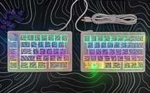 Klawiatura mechaniczna split Zuoya GMK70 -  RGB, hotswap,bluetooth/usb