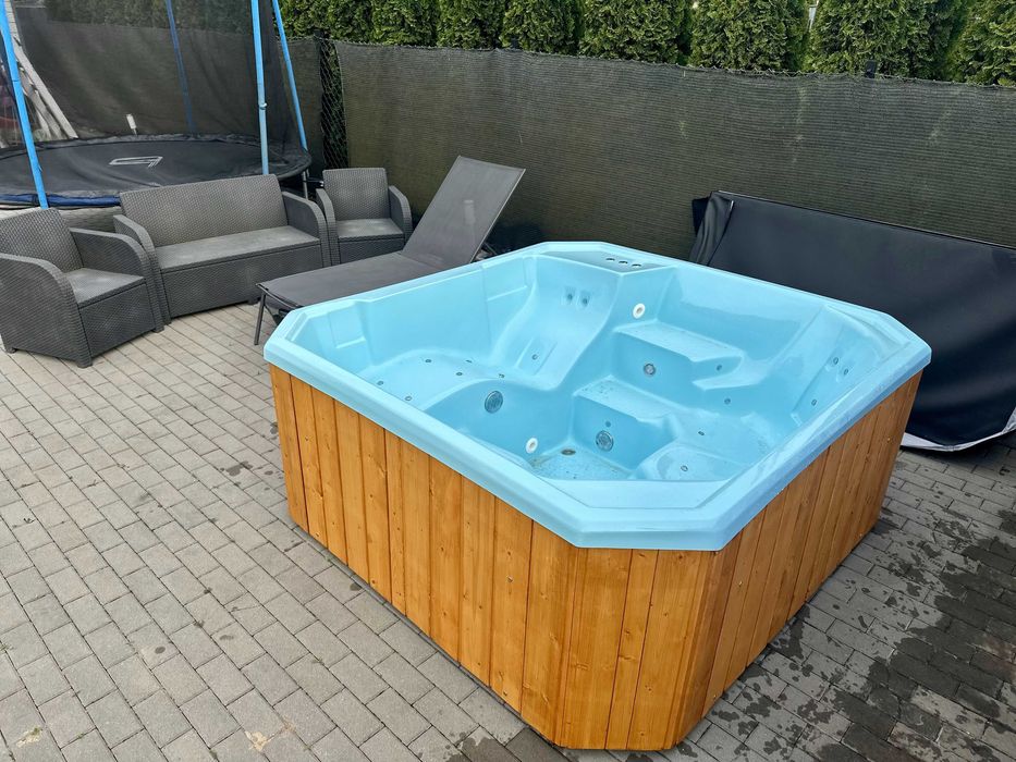 Jacuzzi 5osób balia basen bania goraca beczka całoroczne ogrodowe