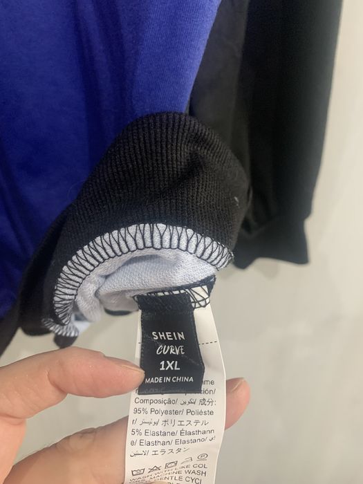 Bluza damska slogan z napisami rozmiar 46 ombre nowa