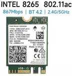 Wireless-AC 8265 Dual Band 2.4G/5Ghz M.2 NGFF 867M BT 4.2