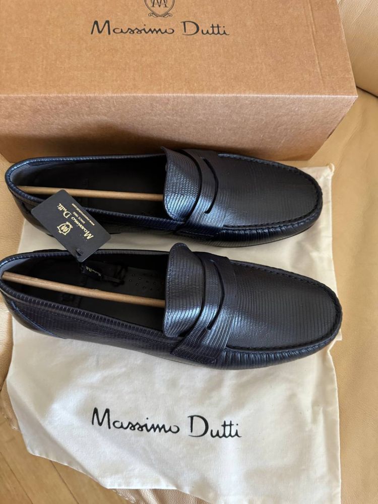 Новые кожаные мокасины Massimo Dutti