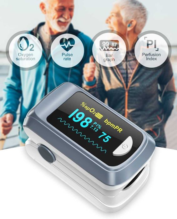Oxímetro de pulso portátil para dedo, novo
