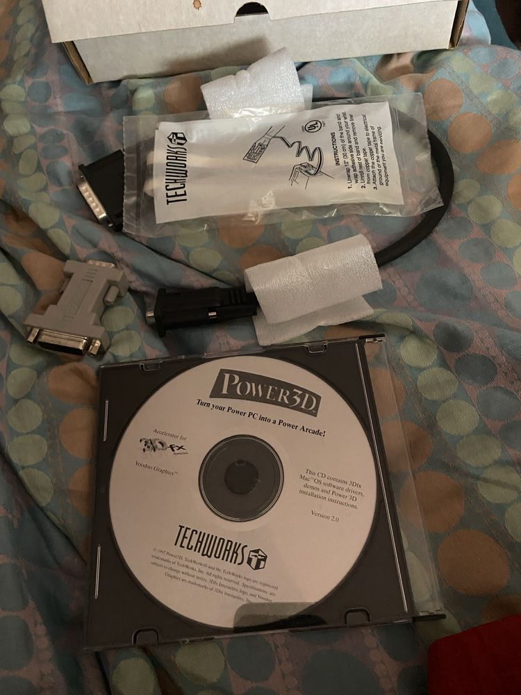 Akcelerator VooDoo 3D 4mb nowa w boxie, pudełko grafika Voo Doo 1 4 mb