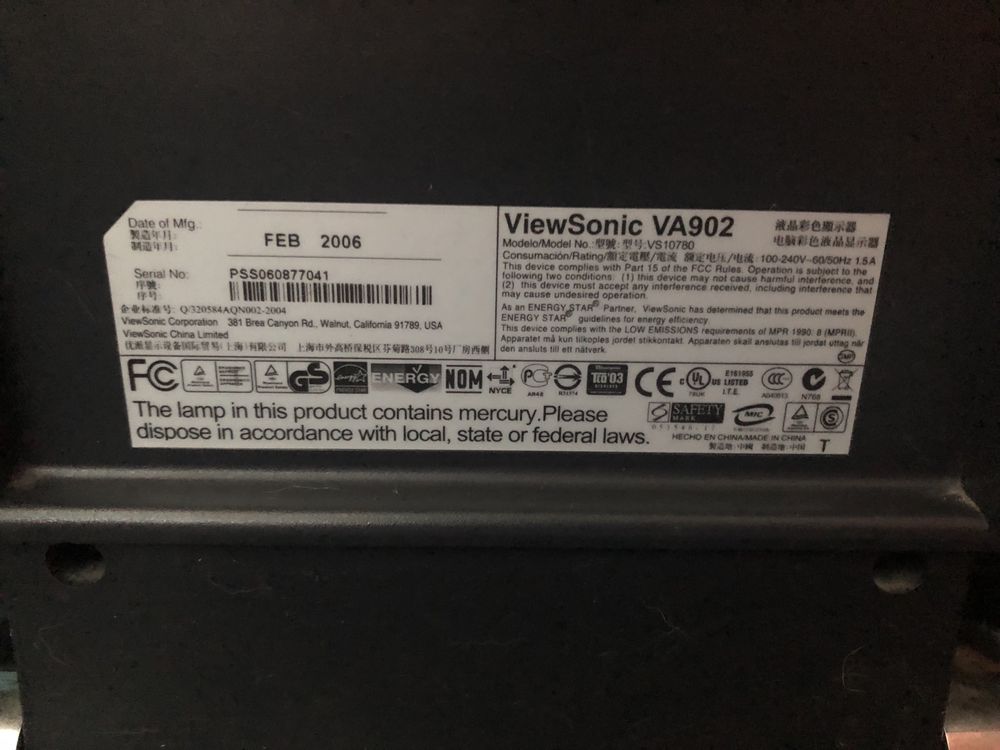 Монітор 19‘ ViewSonic