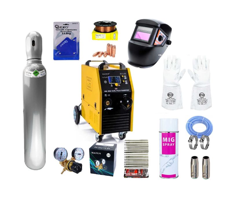 Spawarka MAGNUM MIG 352 DUAL PULS SYNERGIA Zestaw -Najtaniej -Negocjuj