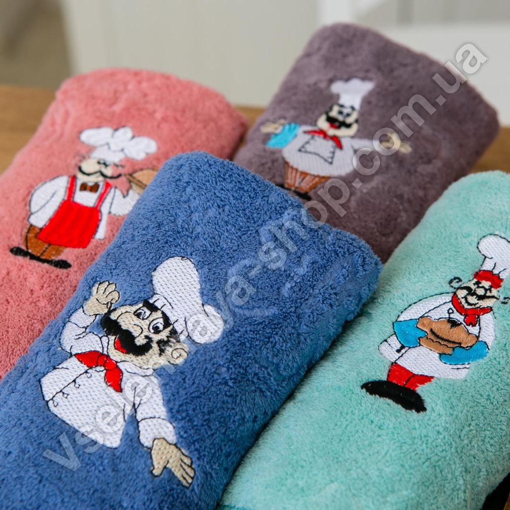 Кухонные полотенца Поварята Микрофибра
