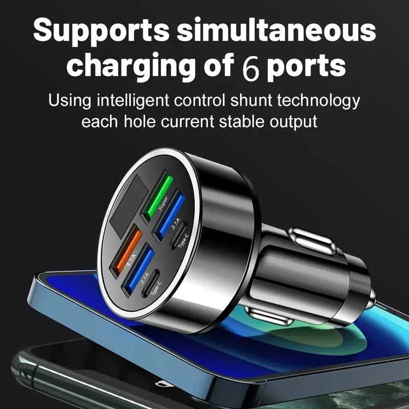 зарядное устройство в прикуриватель автомобиля usb type-c