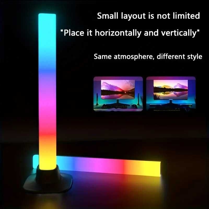 Фонове освітлення блогера. Дві настільні лампи USB RGB Bluetooth