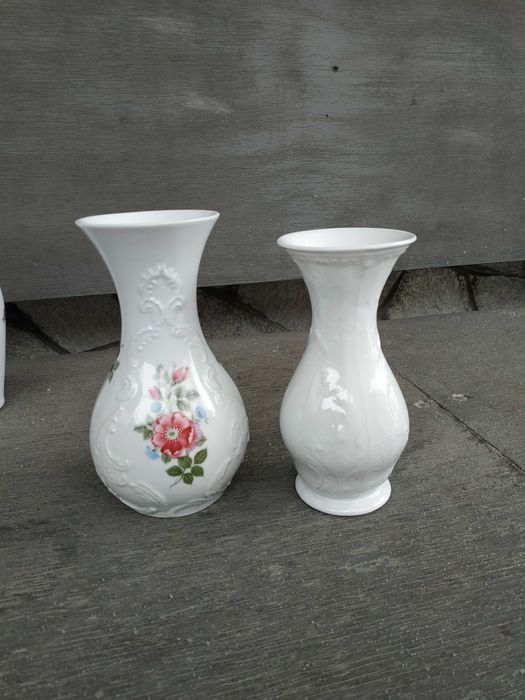 Белая ваза Розенталь Rosenthal Германия Бавария Винтаж Фарфор