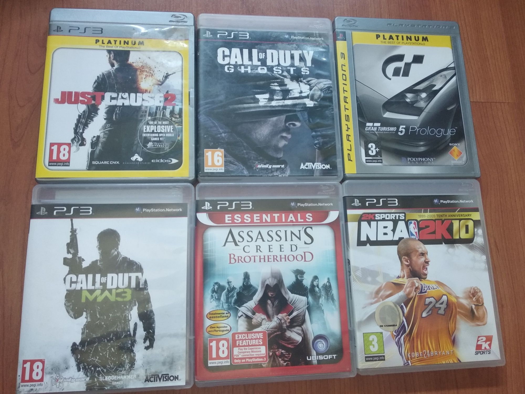 Jogos ps3 call of duty nba gran turismo assassins creed