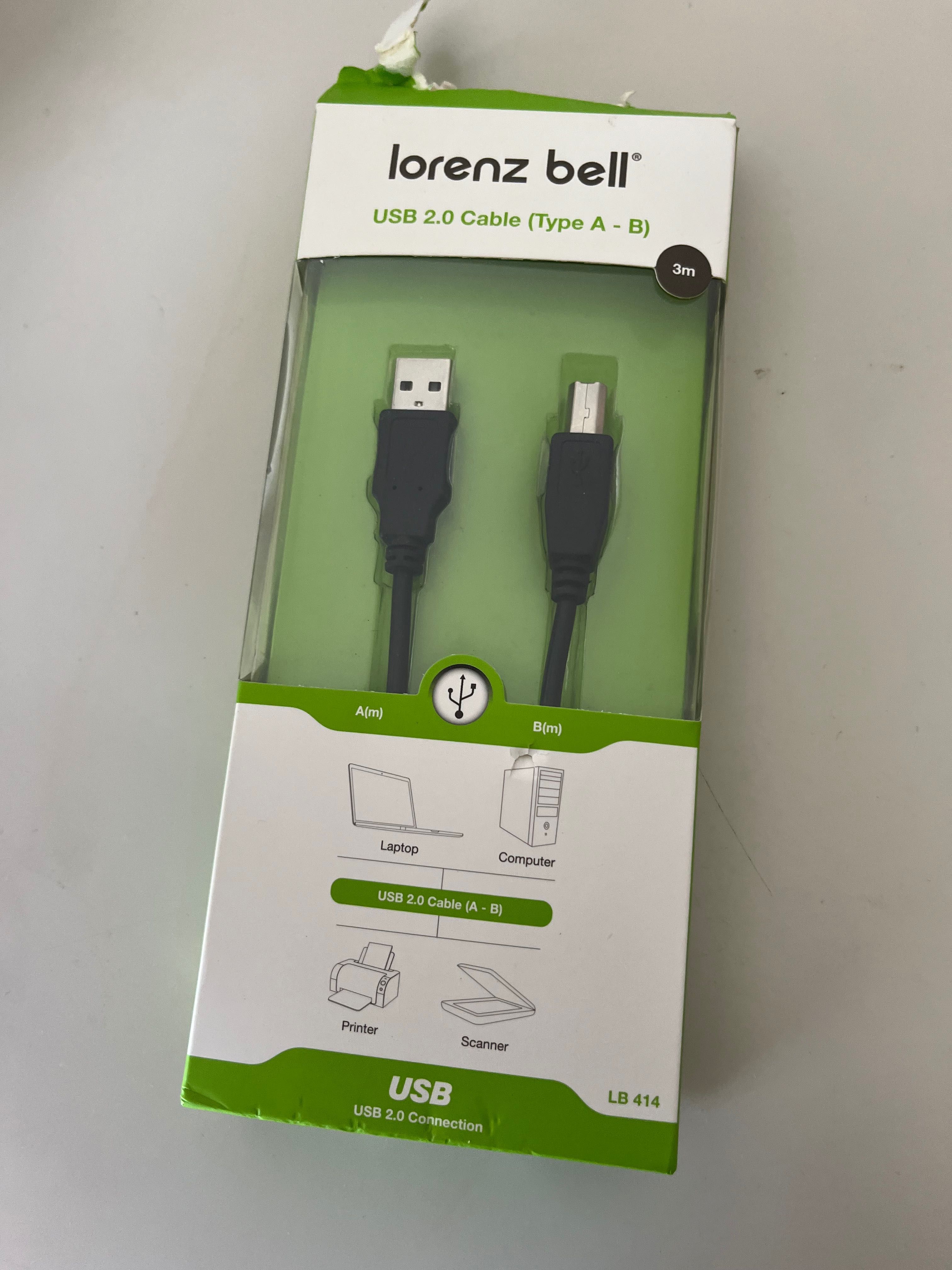 Cabo usb 2.0 (tipo A - B)