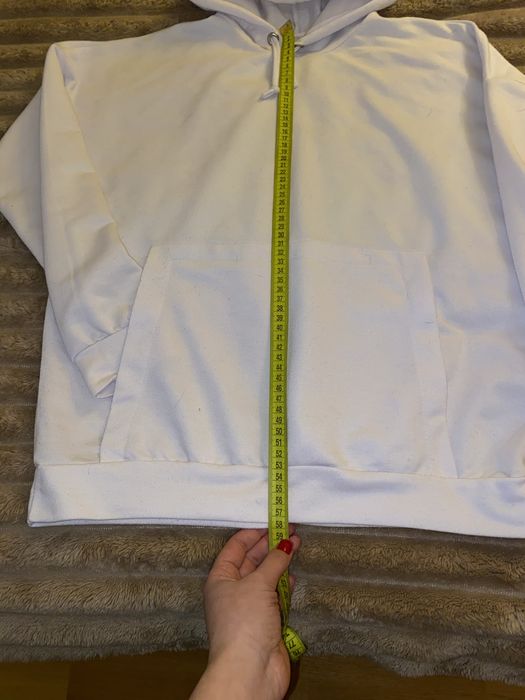 Кофта худі біла двохнитка