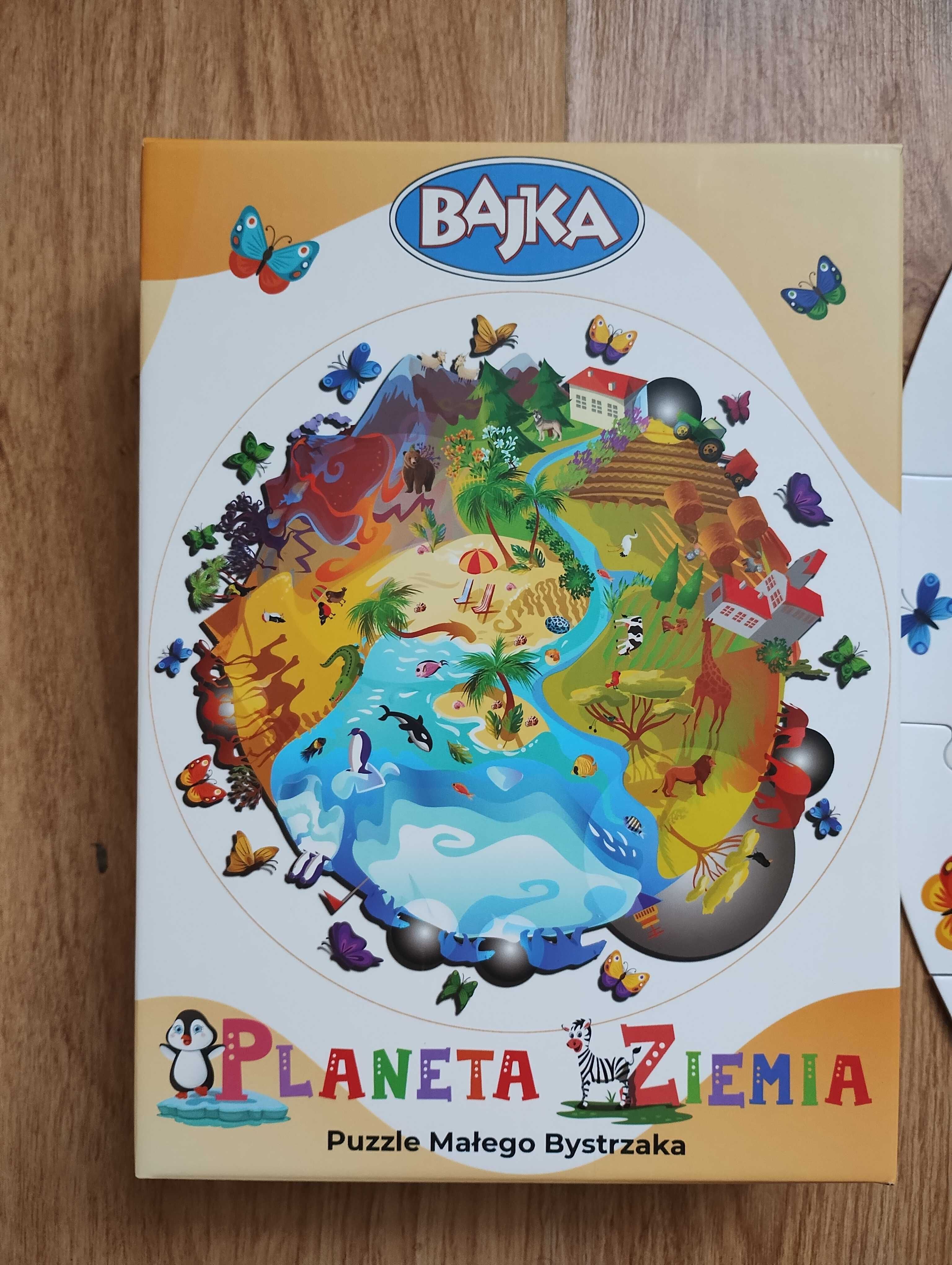 Puzzle Bajka Planeta Ziemia Puzzle Małego Bystrzaka 45 elementów