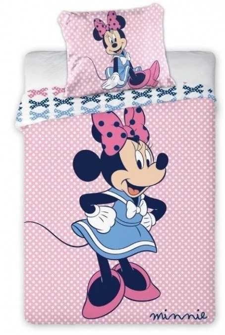 FAJNA pościel niemowlęca MYSZKA MINNIE - 100 x 135 , 100% bawełna